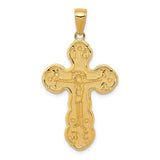 14k-satin-crucifix-pendant-SolomonJeweler-Wichita-KS-CustomJewelry