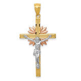 14k-tri-color-crucifix-pendant-SolomonJeweler-Wichita-KS-CustomJewelry
