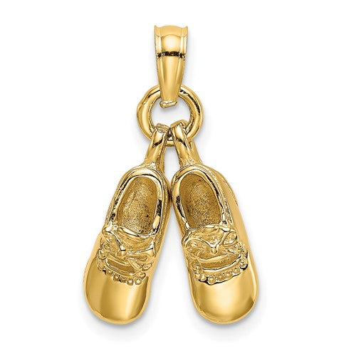 14k-3-d-moveable-baby-booties-charm-SolomonJeweler-Wichita-KS-CustomJewelry