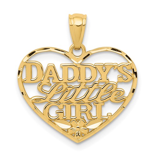 14k-diamond-cut-daddys-little-girl-heart-pendant-SolomonJeweler-Wichita-KS-CustomJewelry