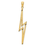 14k-polished-d-c-lightning-bolt-pendant-SolomonJeweler-Wichita-KS-CustomJewelry