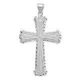 14k-white-gold-diamond-cut-cross-pendant-SolomonJeweler-Wichita-KS-CustomJewelry