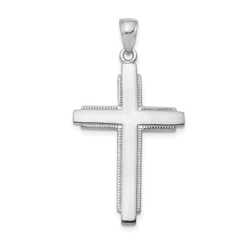 14k-white-gold-solid-cross-pendant-SolomonJeweler-Wichita-KS-CustomJewelry