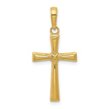 14k-diamond-cut-x-cross-pendant-SolomonJeweler-Wichita-KS-CustomJewelry