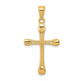 14k-cross-with-triangle-tips-pendant-SolomonJeweler-Wichita-KS-CustomJewelry