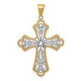 14k-w-rhodium-diamond-cut-filigree-cut-out-cross-pendant-SolomonJeweler-Wichita-KS-CustomJewelry