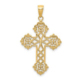 14k-lacey-budded-cross-pendant-SolomonJeweler-Wichita-KS-CustomJewelry