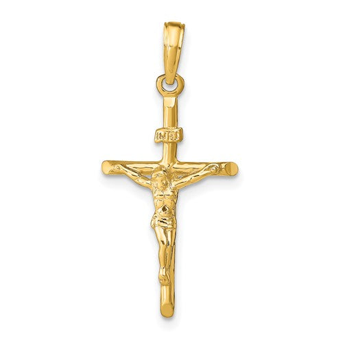 14k-stick-style-crucifix-pendant-SolomonJeweler-Wichita-KS-CustomJewelry