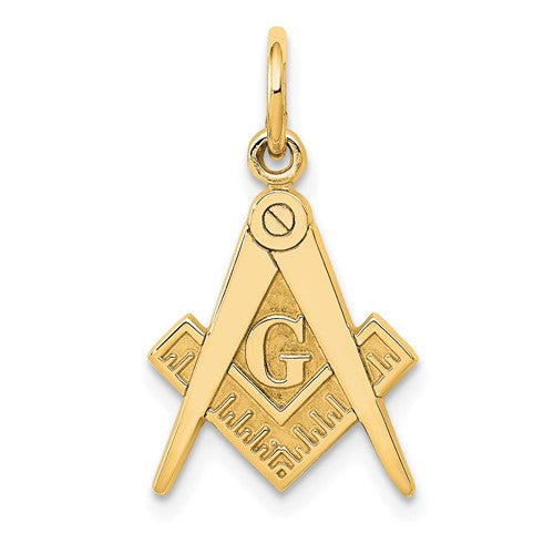 14k-polished-and-textured-masonic-symbol-charm-SolomonJeweler-Wichita-KS-CustomJewelry