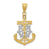 14k-w-rhodium-diamond-cut-mariners-crucifix-pendant-SolomonJeweler-Wichita-KS-CustomJewelry