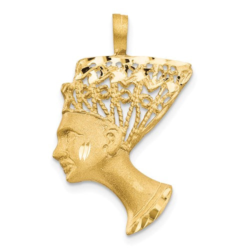 14k-satin-d-c-nefertiti-charm-SolomonJeweler-Wichita-KS-CustomJewelry