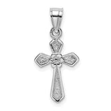 14k-white-gold-small-cross-w-flower-pendant-SolomonJeweler-Wichita-KS-CustomJewelry