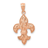 14k-rose-gold-fleur-de-lis-pendant-SolomonJeweler-Wichita-KS-CustomJewelry