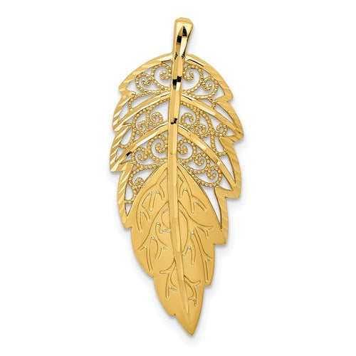 14k-yellow-gold-diamond-cut-leaf-chain-slide-SolomonJeweler-Wichita-KS-CustomJewelry