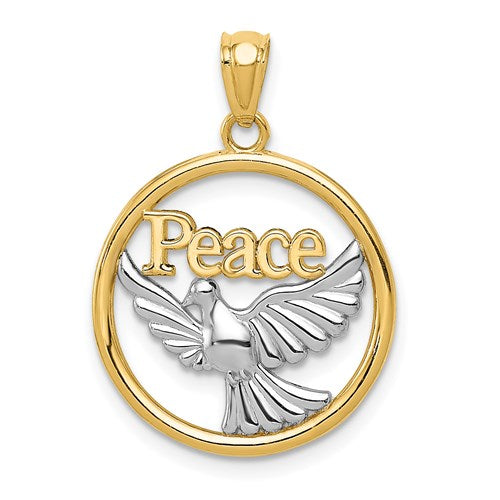 14k-w-rhodium-polished-peace-dove-pendant-SolomonJeweler-Wichita-KS-CustomJewelry