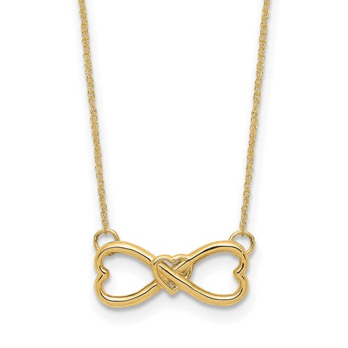14k-polished-infinity-w-heart-necklace-SolomonJeweler-Wichita-KS-CustomJewelry