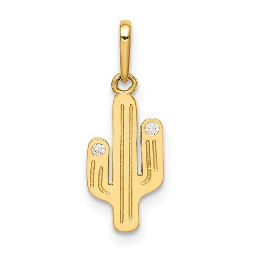 14k-cactus-cz-pendant-SolomonJeweler-Wichita-KS-CustomJewelry