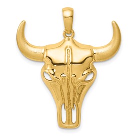 14k-steer-skull-pendant-SolomonJeweler-Wichita-KS-CustomJewelry