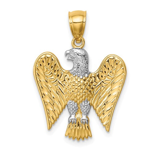 14k-w-white-rhodium-eagle-pendant-SolomonJeweler-Wichita-KS-CustomJewelry
