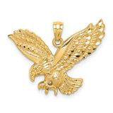 14k-diamond-cut-eagle-pendant-SolomonJeweler-Wichita-KS-CustomJewelry