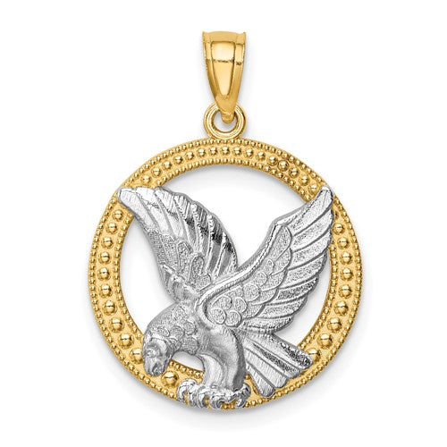 14k-w-rhodium-eagle-pendant-SolomonJeweler-Wichita-KS-CustomJewelry