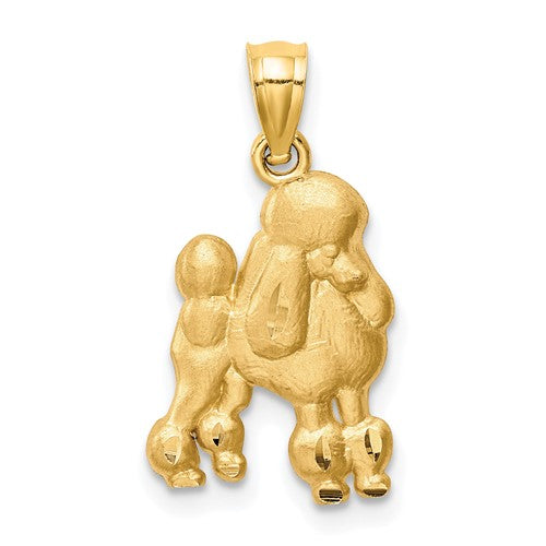 14k-diamond-cut-poodle-pendant-SolomonJeweler-Wichita-KS-CustomJewelry