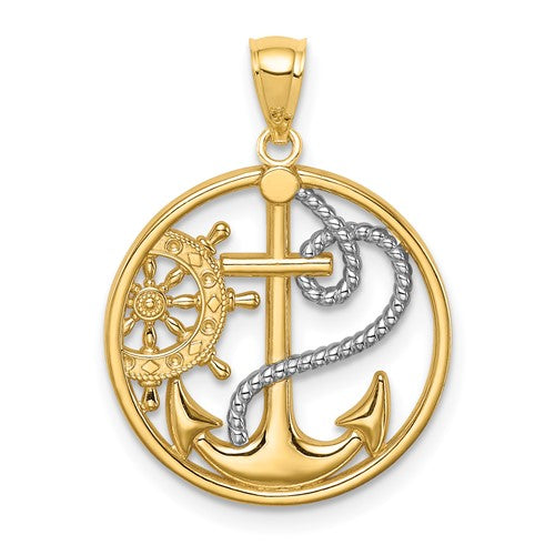 14k-w-rhodium-cross-anchor-captain-wheel-pendant-SolomonJeweler-Wichita-KS-CustomJewelry