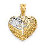 14k-w-rhodium-us-flag-with-cross-heart-pendant-SolomonJeweler-Wichita-KS-CustomJewelry