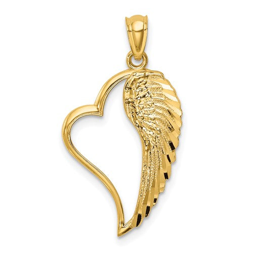 14k-polished-heart-and-wing-pendant-SolomonJeweler-Wichita-KS-CustomJewelry