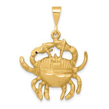14k-satin-diamond-cut-cancer-zodiac-charm-SolomonJeweler-Wichita-KS-CustomJewelry