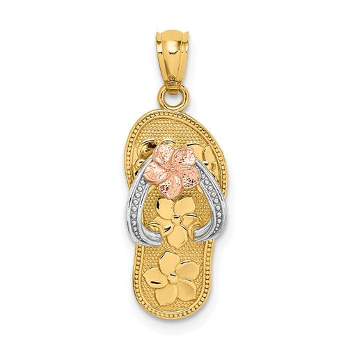 14k-tri-color-plumeria-sandal-pendant-SolomonJeweler-Wichita-KS-CustomJewelry