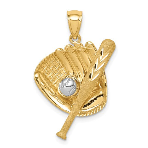14k-d-c-white-rhodium-baseball-bat-glove-ball-pendant-SolomonJeweler-Wichita-KS-CustomJewelry