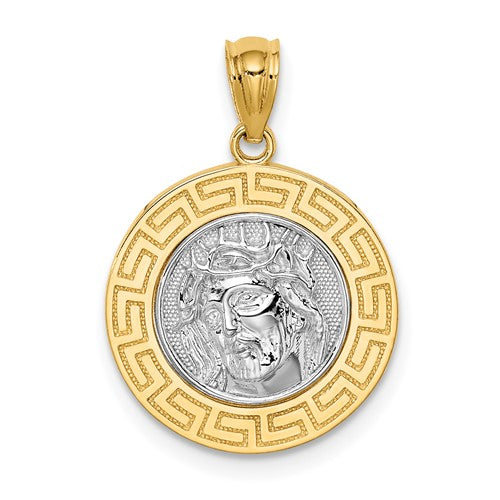 14k-w-white-rhodium-jesus-medal-SolomonJeweler-Wichita-KS-CustomJewelry