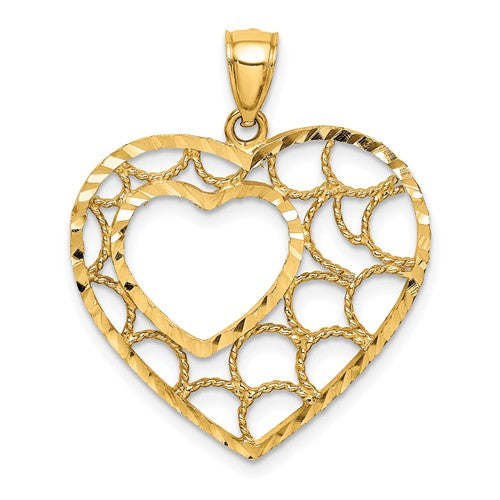 14k-diamond-cut-heart-pendant-SolomonJeweler-Wichita-KS-CustomJewelry