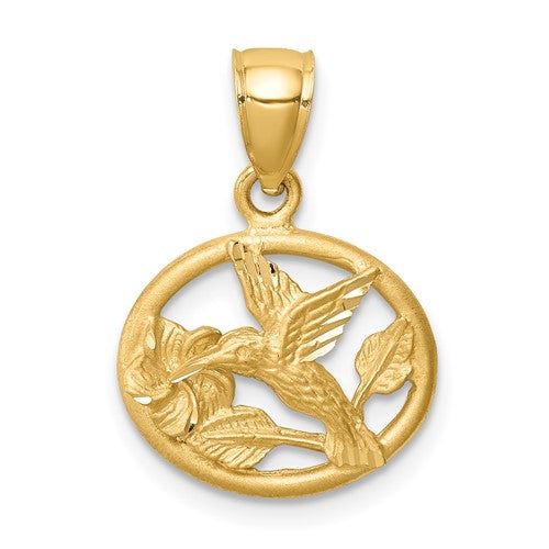 14k-d-c-brushed-hummingbird-pendant-SolomonJeweler-Wichita-KS-CustomJewelry