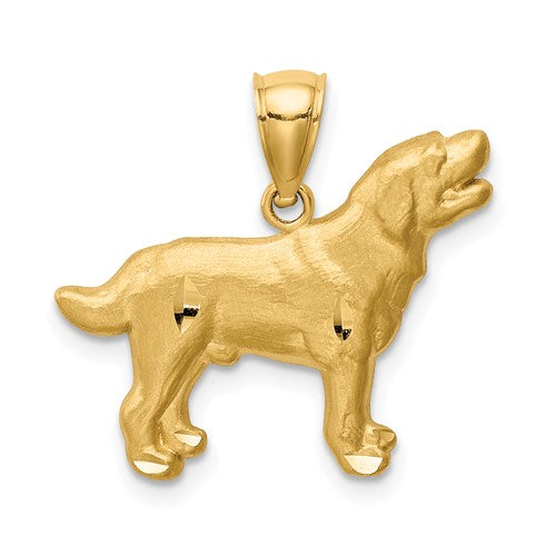 14k-diamond-cut-labrador-retriever-pendant-SolomonJeweler-Wichita-KS-CustomJewelry