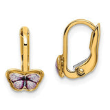 14k-childrens-enamel-butterfly-hoop-earrings-SolomonJeweler-Wichita-KS-CustomJewelry