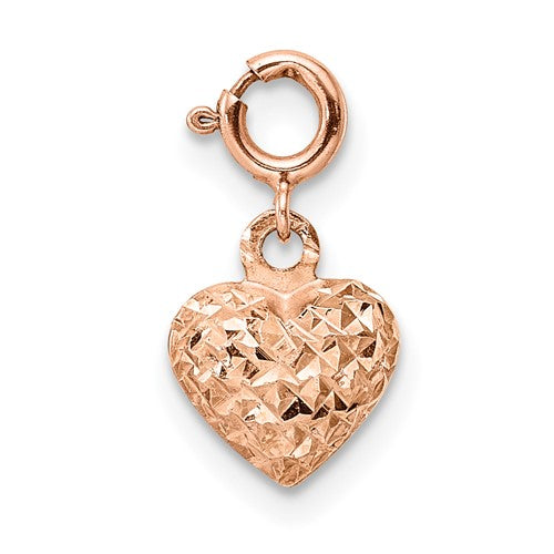 14k-rose-gold-diamond-cut-heart-w-spring-ring-charm-pendant-SolomonJeweler-Wichita-KS-CustomJewelry