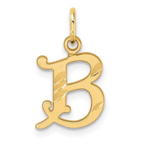 14k-diamond-cut-letter-b-initial-charm-SolomonJeweler-Wichita-KS-CustomJewelry