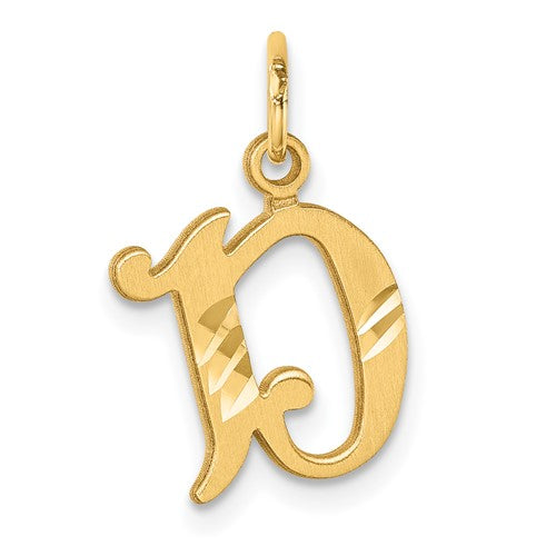 14k-diamond-cut-letter-d-initial-charm-SolomonJeweler-Wichita-KS-CustomJewelry