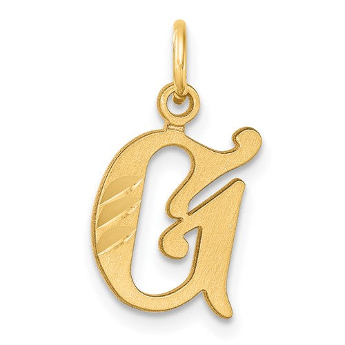 14k-diamond-cut-letter-g-initial-charm-SolomonJeweler-Wichita-KS-CustomJewelry