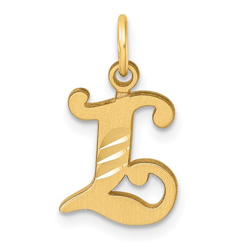14k-diamond-cut-letter-l-initial-charm-SolomonJeweler-Wichita-KS-CustomJewelry