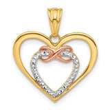 14k-two-tone-and-white-rhodium-diamond-cut-infinity-hearts-pendant-SolomonJeweler-Wichita-KS-CustomJewelry