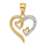 14k-with-white-rhodium-diamond-cut-open-hearts-pendant-SolomonJeweler-Wichita-KS-CustomJewelry
