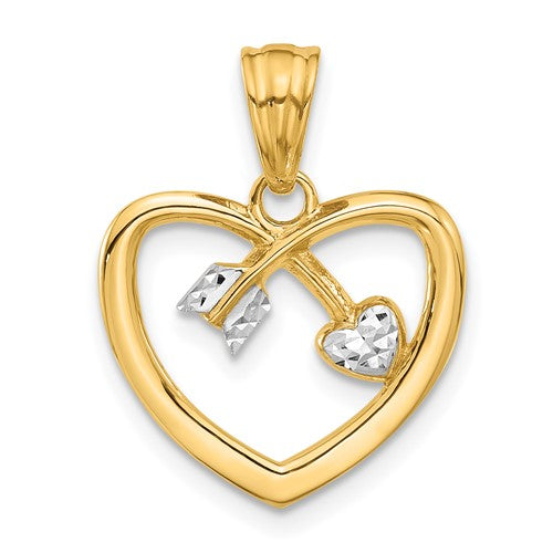 14k-with-white-rhodium-diamond-cut-heart-arrow-pendant-SolomonJeweler-Wichita-KS-CustomJewelry