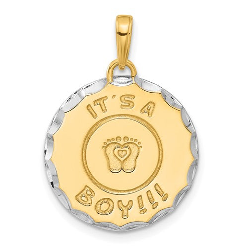 14k-and-white-rhodium-d-c-its-a-boy-pendant-SolomonJeweler-Wichita-KS-CustomJewelry
