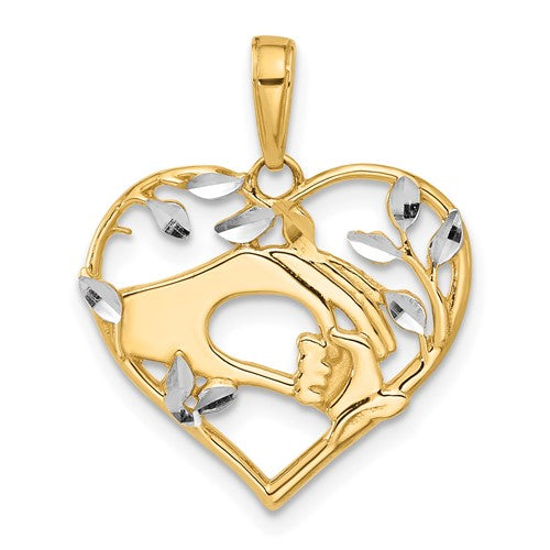 14k-and-white-rhodium-d-c-mother-and-child-hands-in-heart-pendant-SolomonJeweler-Wichita-KS-CustomJewelry