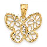14k-and-white-rhodium-polished-and-d-c-flower-butterfly-pendant-SolomonJeweler-Wichita-KS-CustomJewelry