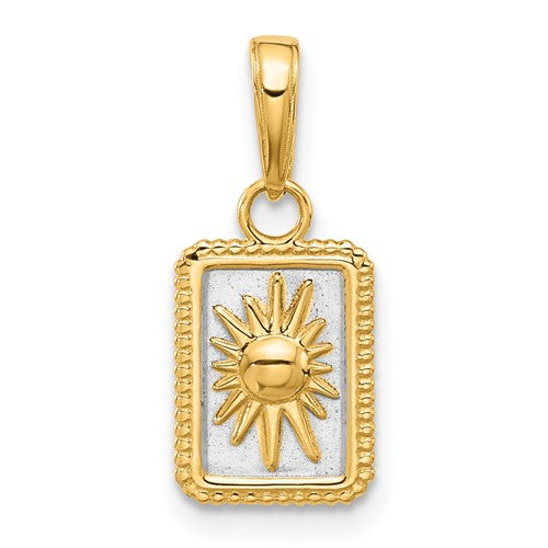 14k-and-white-rhodium-sun-in-frame-pendant-SolomonJeweler-Wichita-KS-CustomJewelry