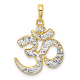 14k-and-white-rhodium-d-c-om-pendant-SolomonJeweler-Wichita-KS-CustomJewelry